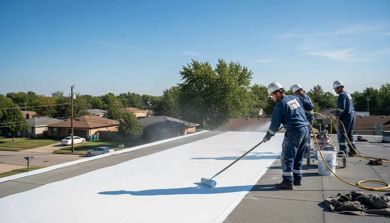 Commercial roof coating in Oakdale, LA near me